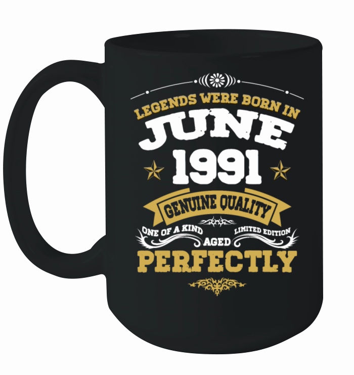 Vintage Aged To Perfection June 1991 Ceramic Mug