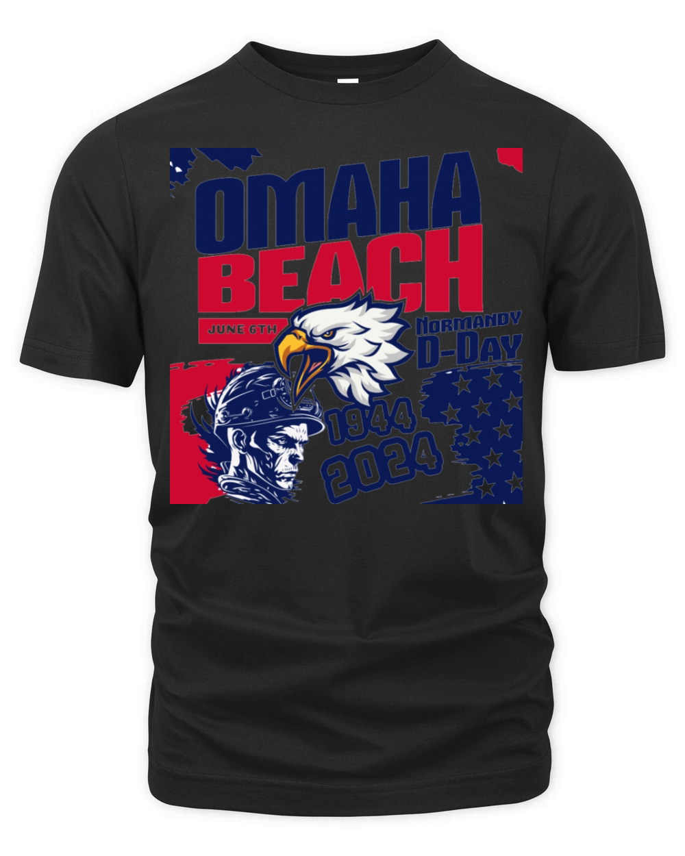 Omaha Beach June 6th Normandy D Day Organic Unisex T-shirt