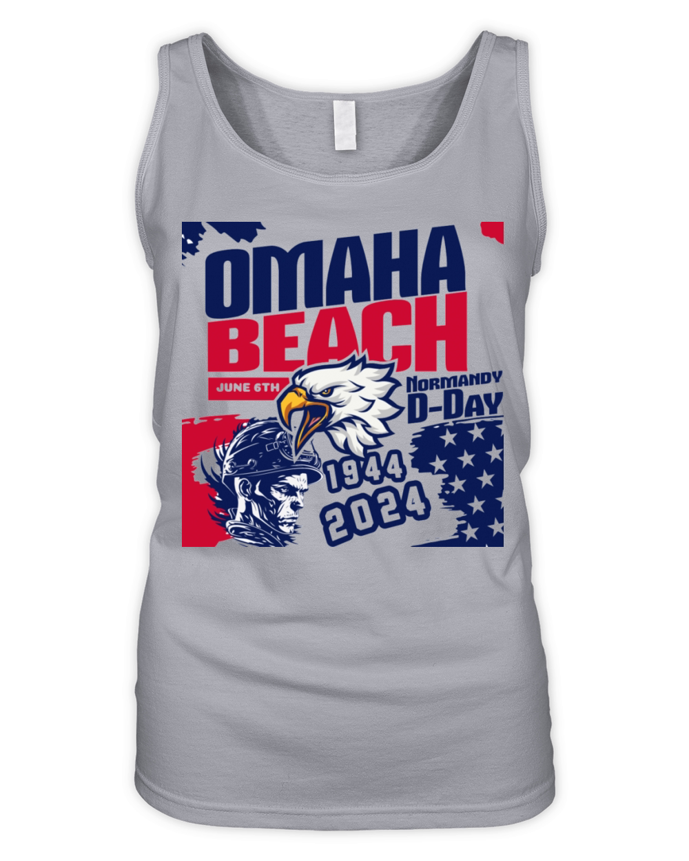 Omaha Beach June 6th Normandy D Day Organic Women's Tank Top