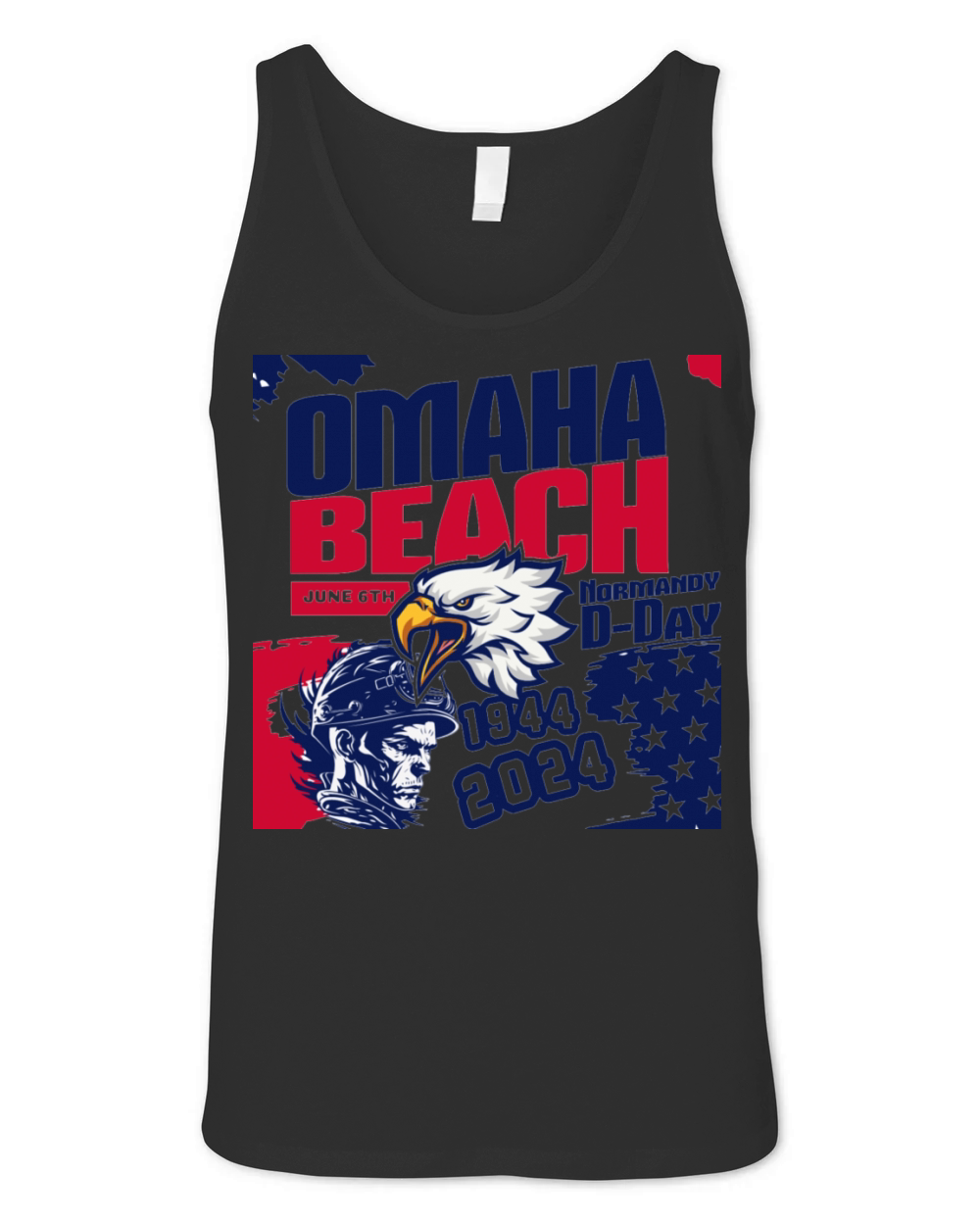 Omaha Beach June 6th Normandy D Day Unisex Jersey Tank