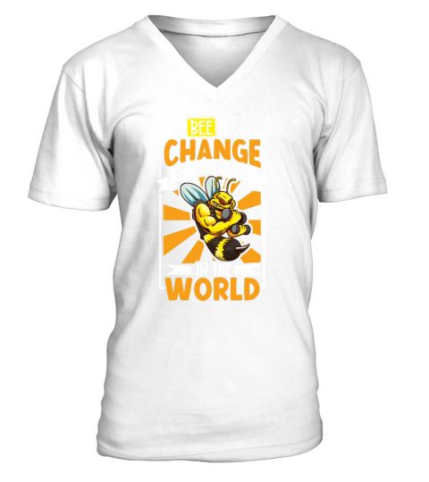 Honey Bee Beekeeping Beekeeper Honeybee Apiary V-Neck T-shirt