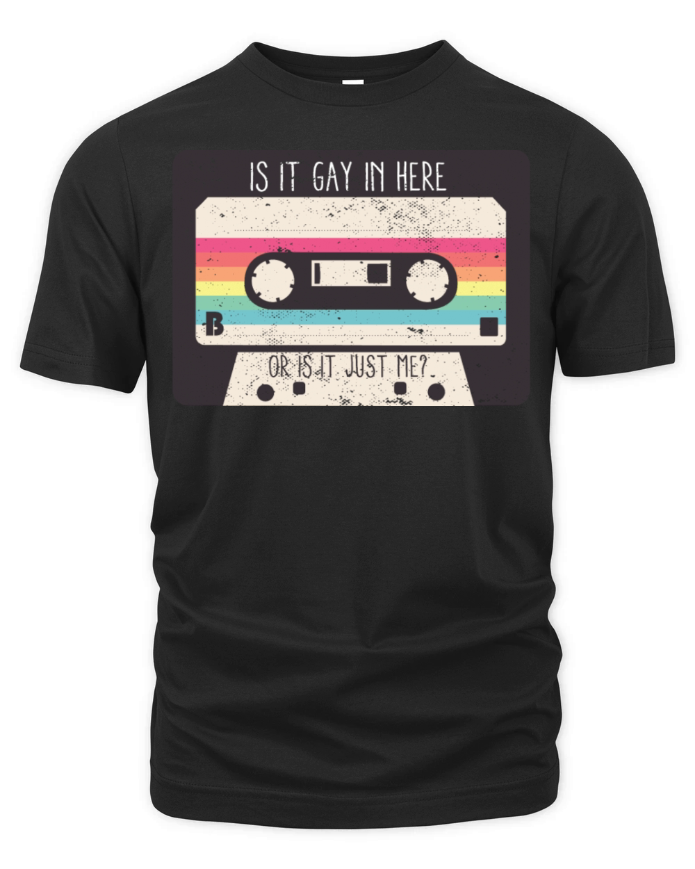 Is It Gay Here LGBTQ Ally Trans Gay Pride Rainbow Organic Unisex T-shirt