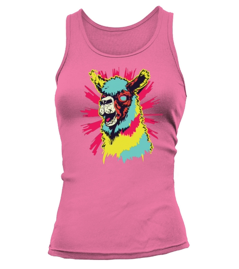Horror Scary Zombie Alpaca Tank top Woman