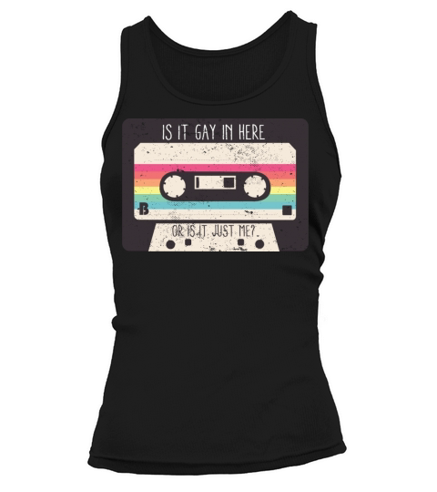 Is It Gay Here LGBTQ Ally Trans Gay Pride Rainbow Tank top Woman