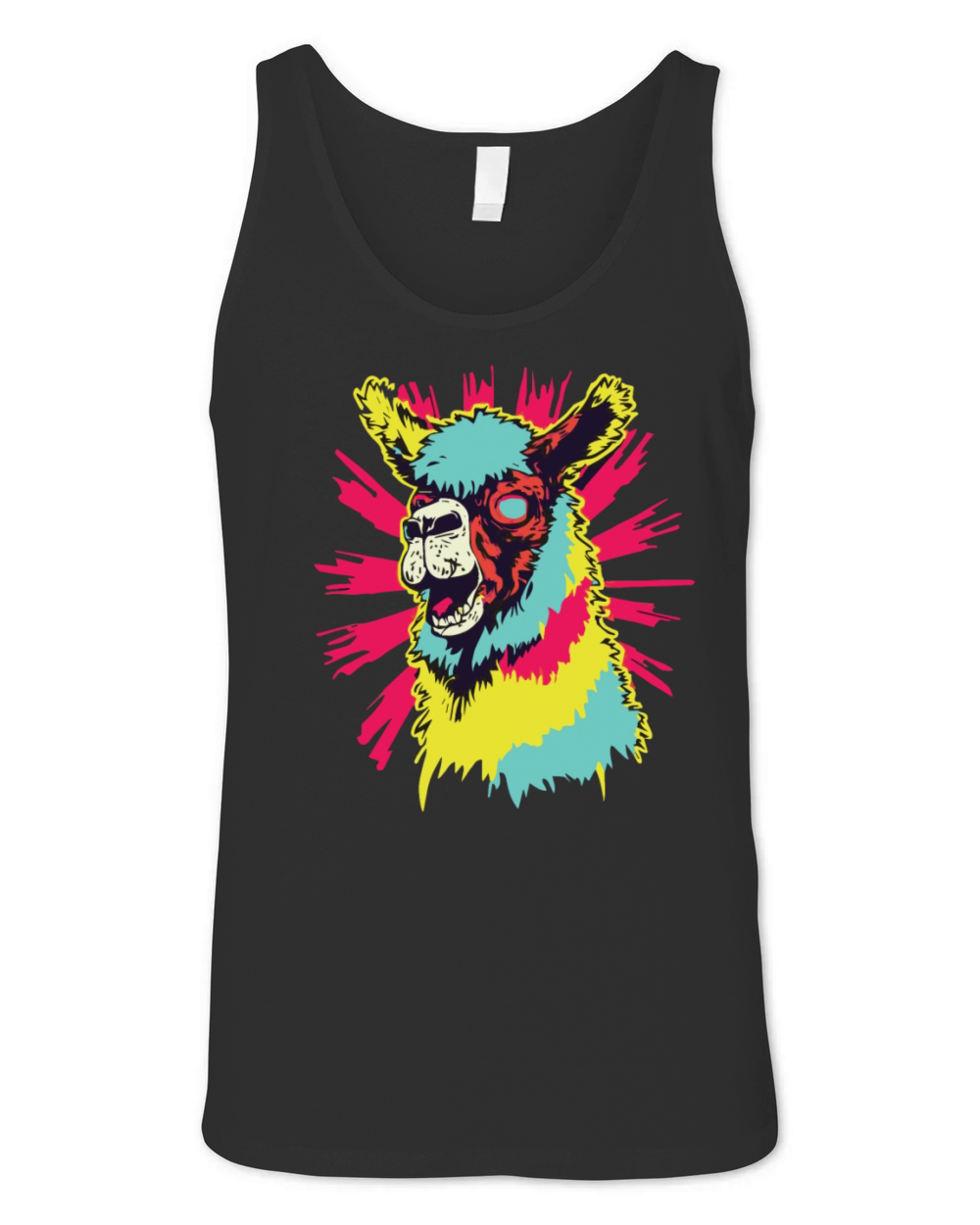 Horror Scary Zombie Alpaca Unisex Jersey Tank