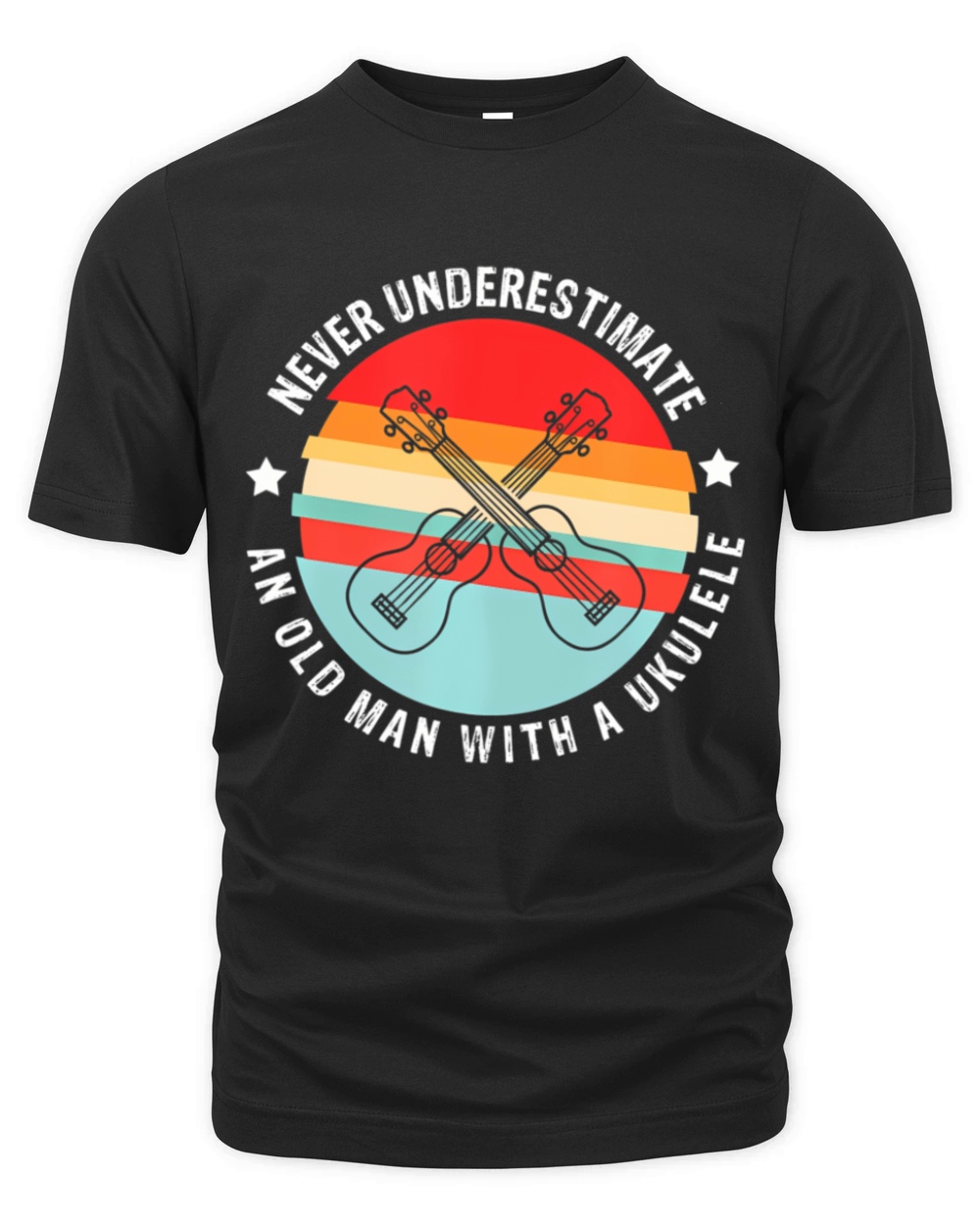 Ukulele vintage retro uke Organic Unisex T-shirt