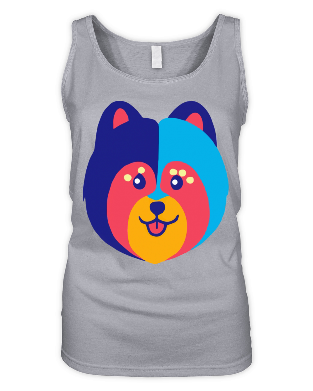 Pomeranian Blue Dog Owner Vintage Funny Pomeranian Organic Women's Tank Top
