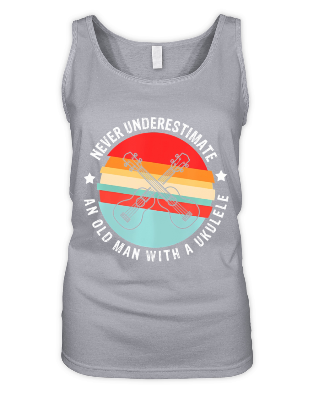 Ukulele vintage retro uke Organic Women's Tank Top