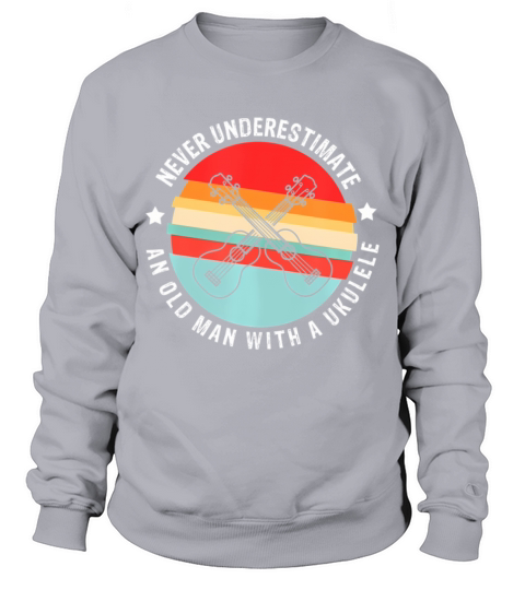 Ukulele vintage retro uke Sweatshirt Unisex