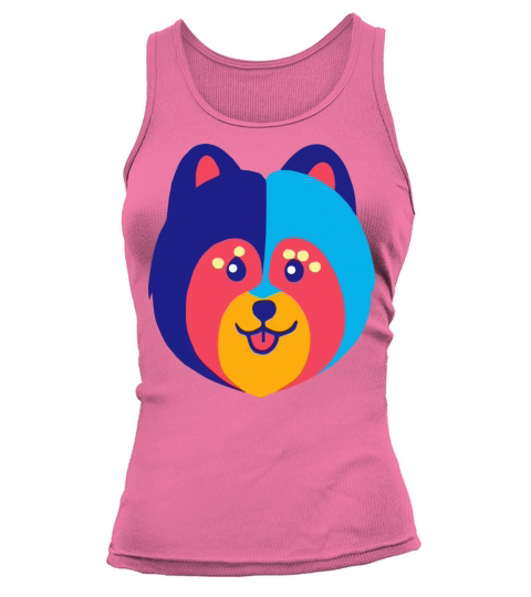 Pomeranian Blue Dog Owner Vintage Funny Pomeranian Tank top Woman