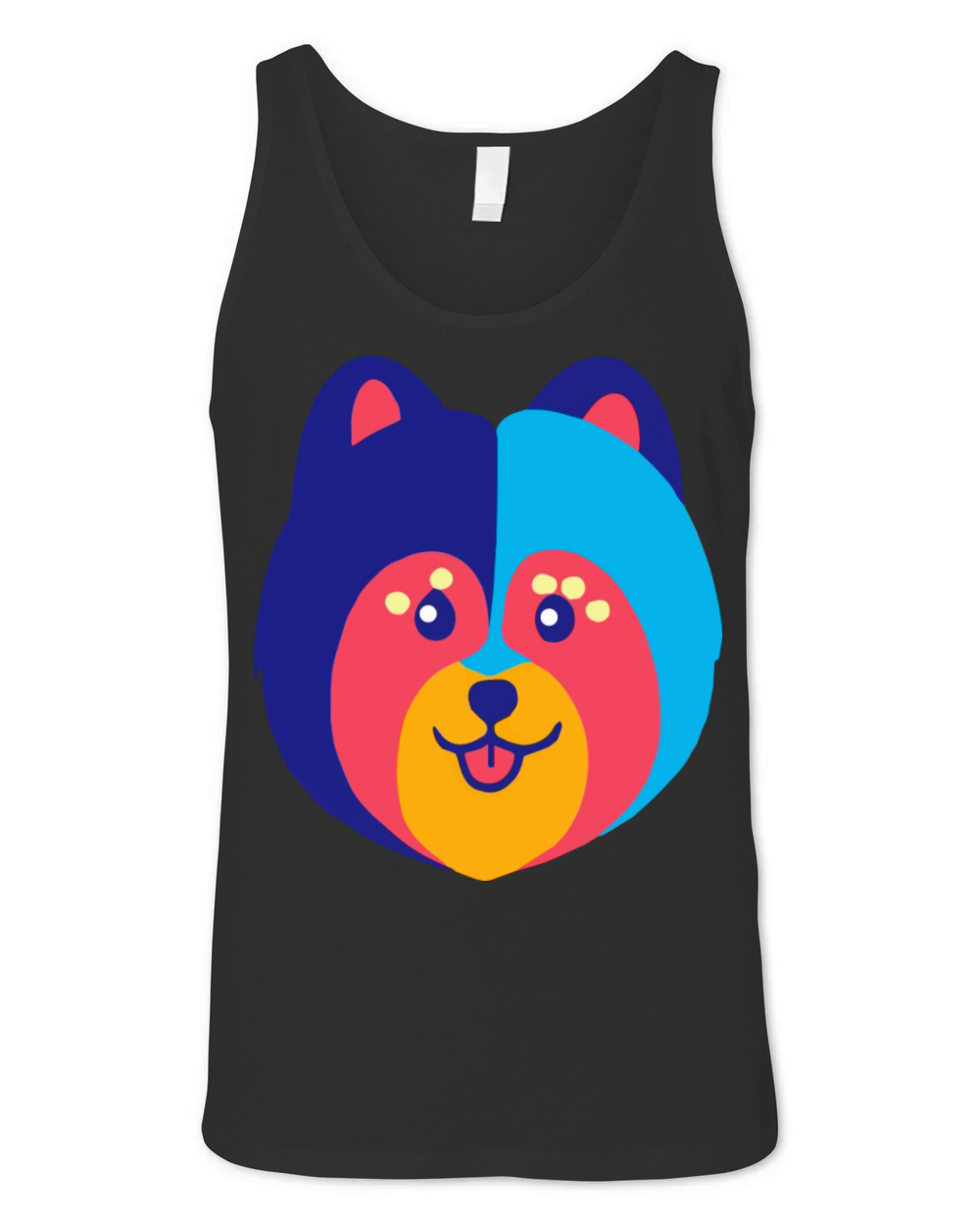 Pomeranian Blue Dog Owner Vintage Funny Pomeranian Unisex Jersey Tank