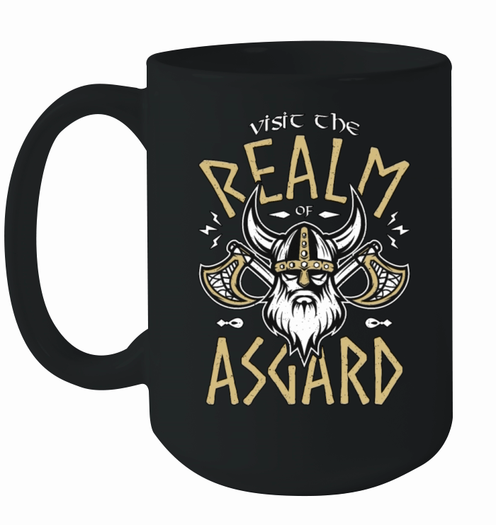 Norse Mythology Visit the Realm Of Asgard Valknut Ceramic Mug