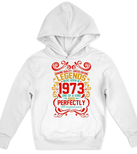 Vintage Authentic 1973 Birthday Gifts idea Kids Hoodie