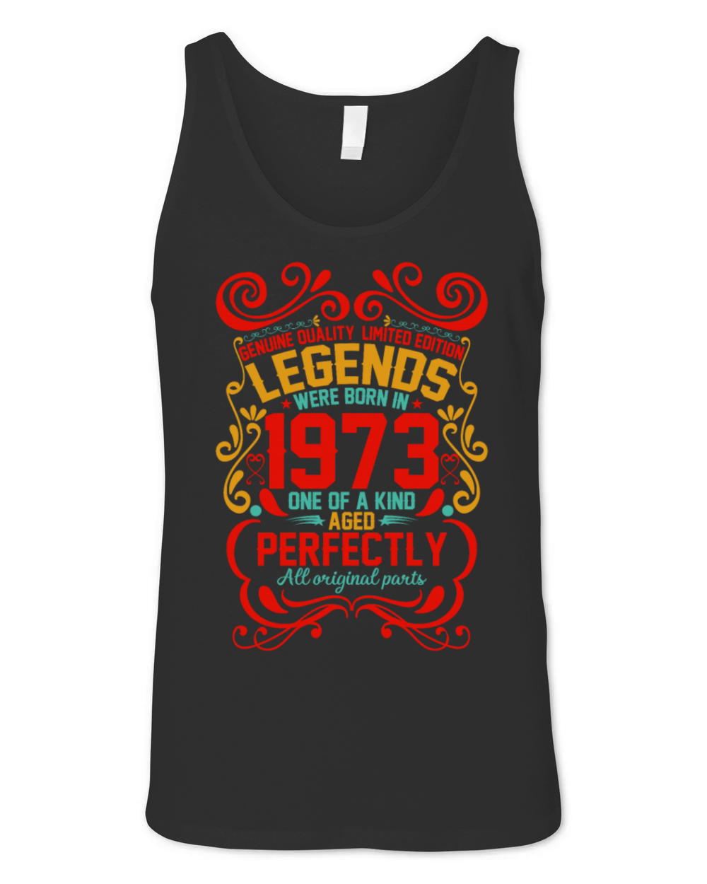 Vintage Authentic 1973 Birthday Gifts idea Unisex Jersey Tank