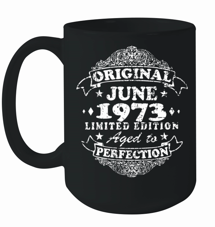 50th birthday vintage June 1973 original 1973 Ceramic Mug