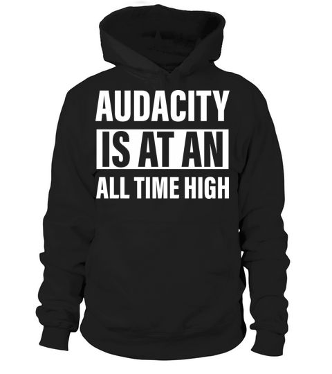 Audacity Is At An All Time High Hoodie Unisex