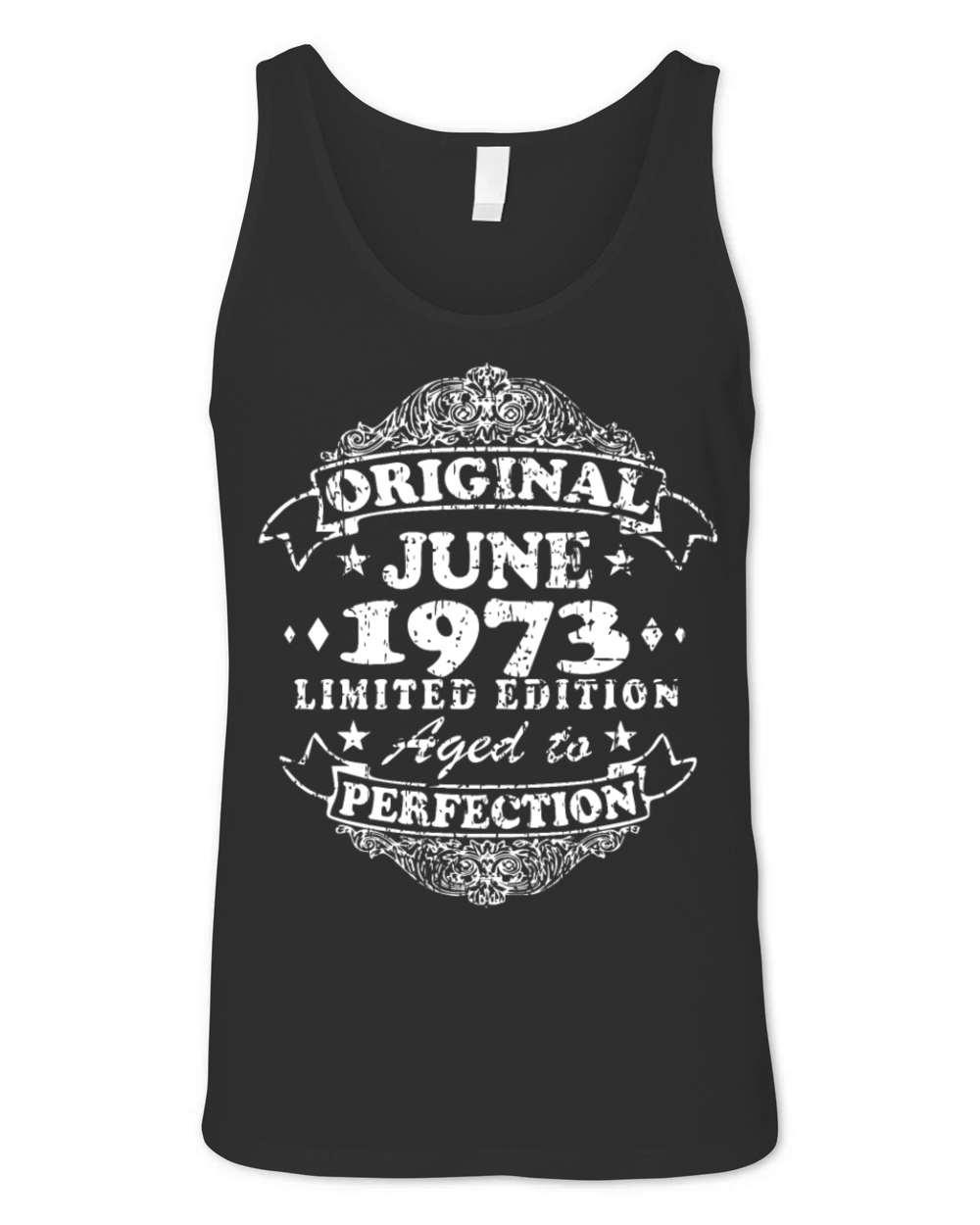 50th birthday vintage June 1973 original 1973 Unisex Jersey Tank