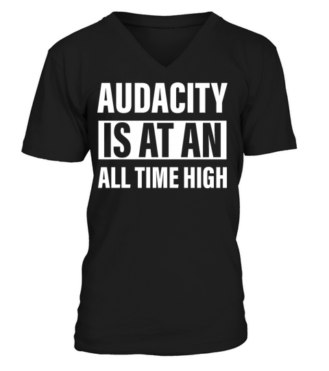 Audacity Is At An All Time High V-Neck T-shirt