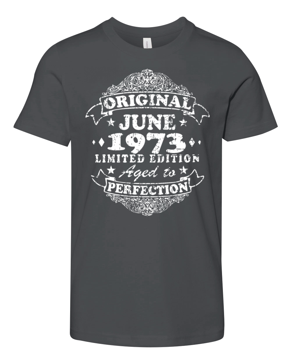 50th birthday vintage June 1973 original 1973 Youth Unisex Jersey Tee