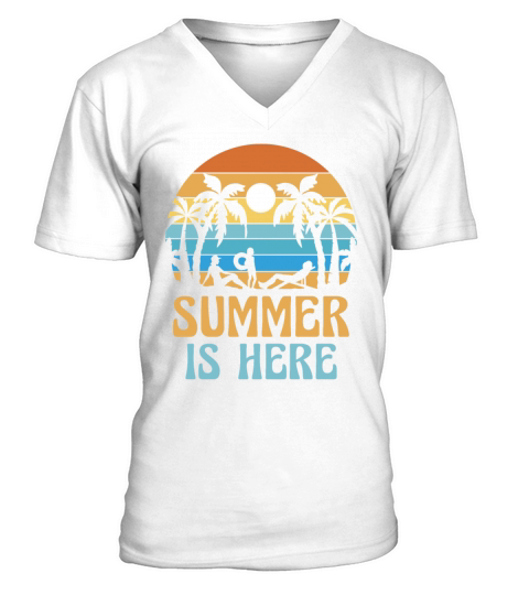 Summer Season Tropical Vacation Beach Summertime V-Neck T-shirt