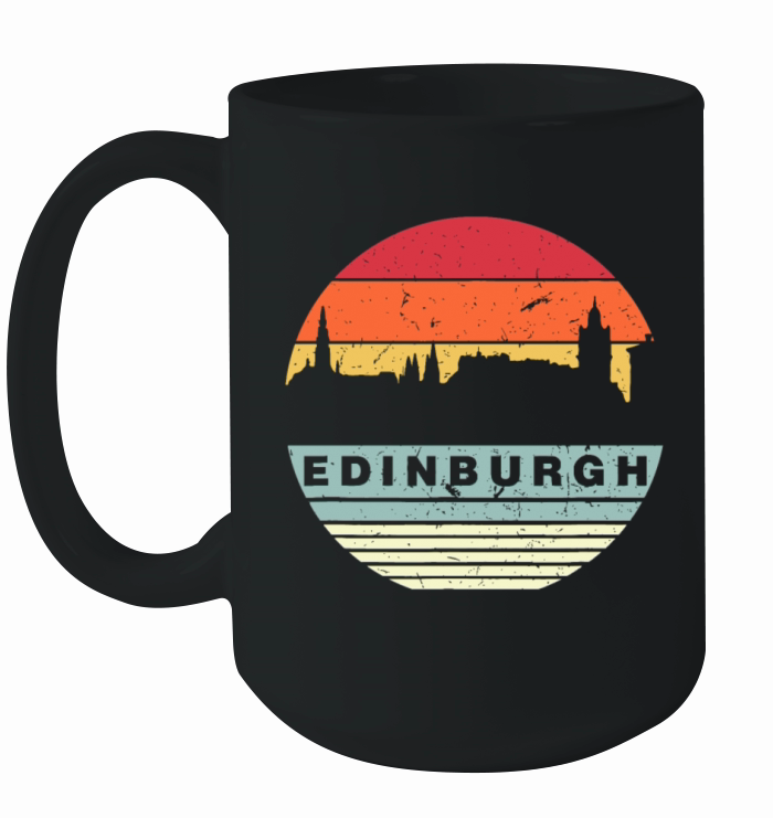 Retro Vintage Matching Family Edinburgh Ceramic Mug