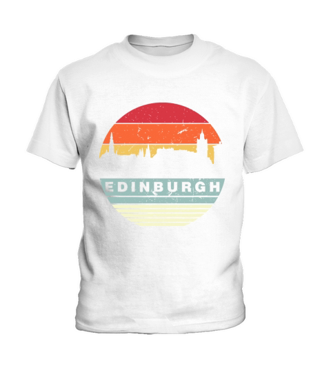 Retro Vintage Matching Family Edinburgh Kids T-Shirt