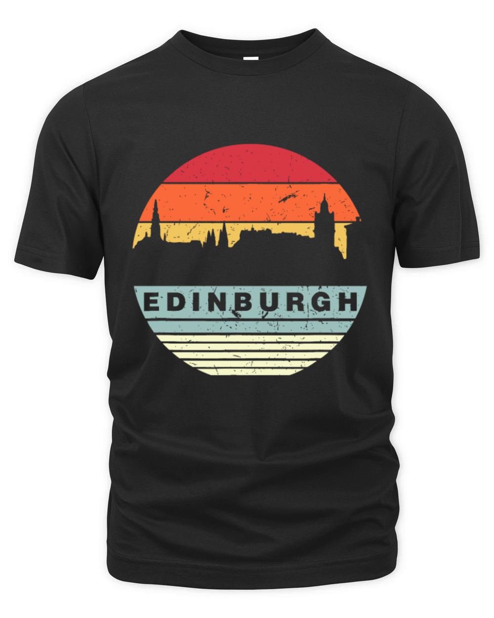 Retro Vintage Matching Family Edinburgh Organic Unisex T-shirt