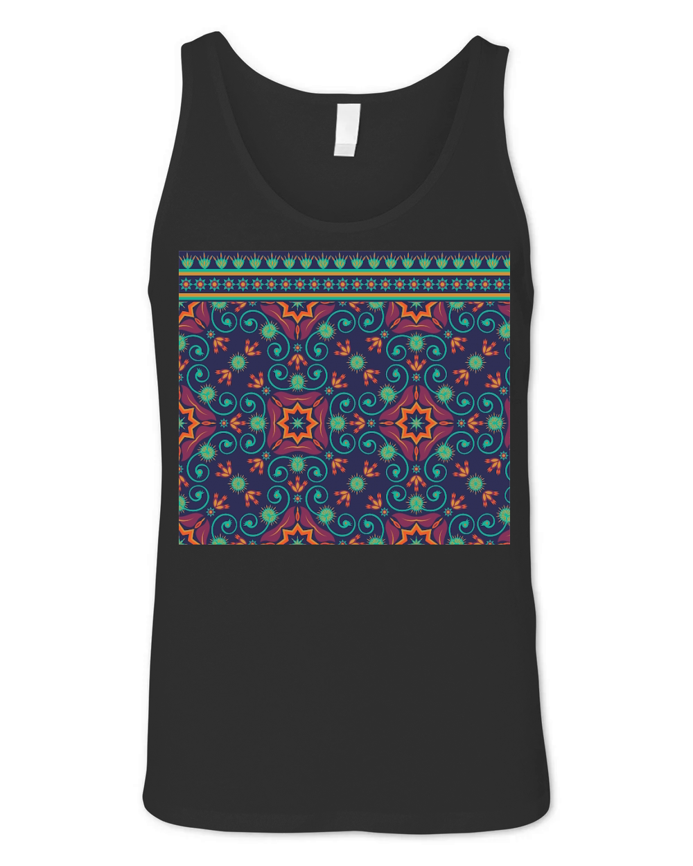 20oz Skinny Tumbler Pattern Ethnic Unisex Jersey Tank