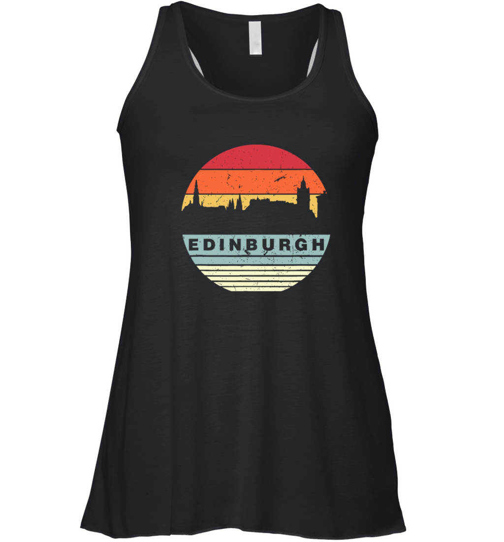 Retro Vintage Matching Family Edinburgh Women's Flowy Tank Top