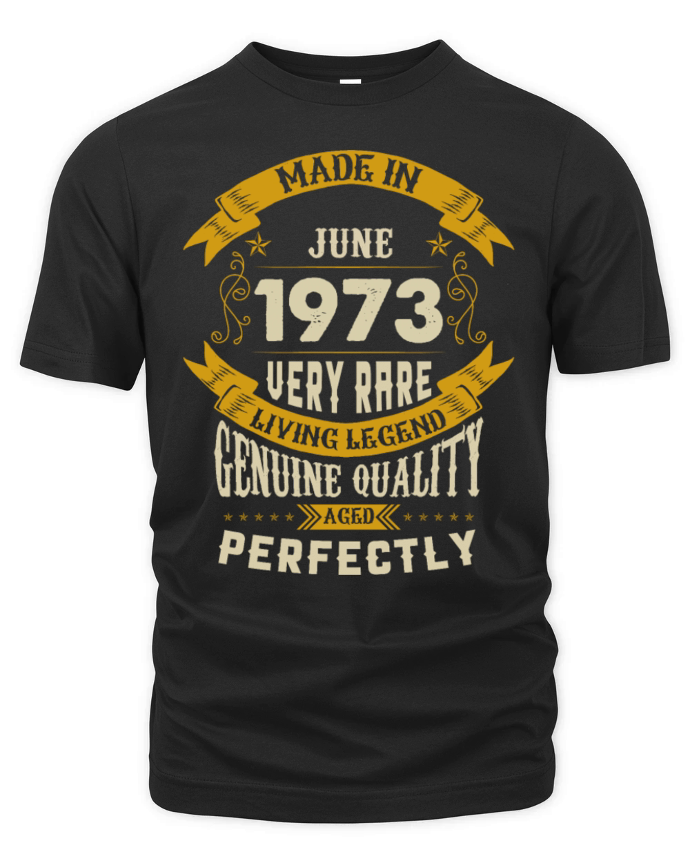 June 1973 Vintage Birthday Present Organic Unisex T-shirt