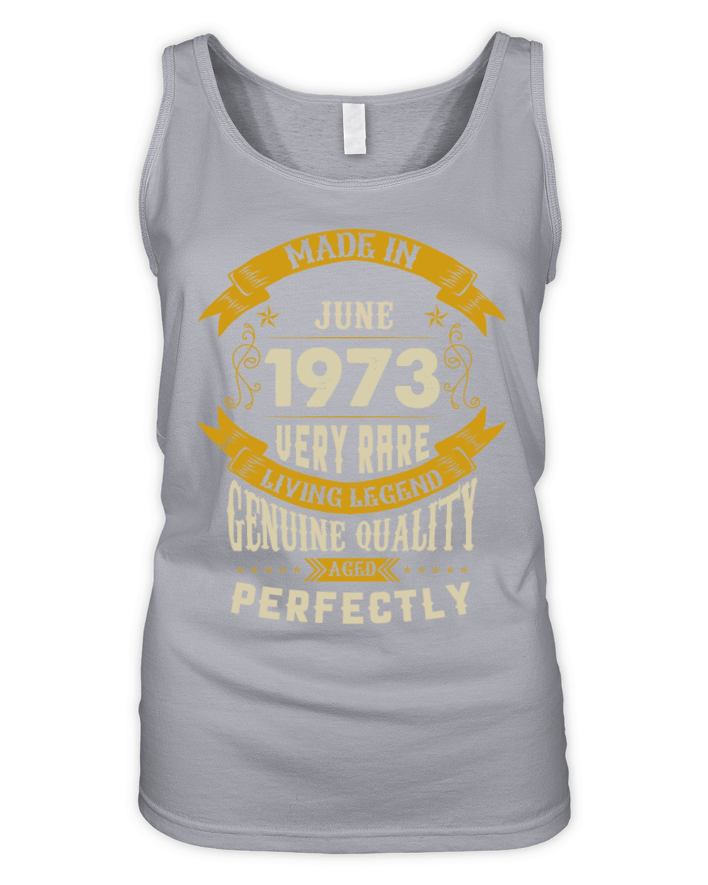 June 1973 Vintage Birthday Present Organic Women's Tank Top