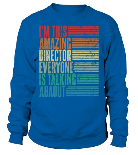 Vintage Director Profession Gift Retro Sweatshirt Unisex