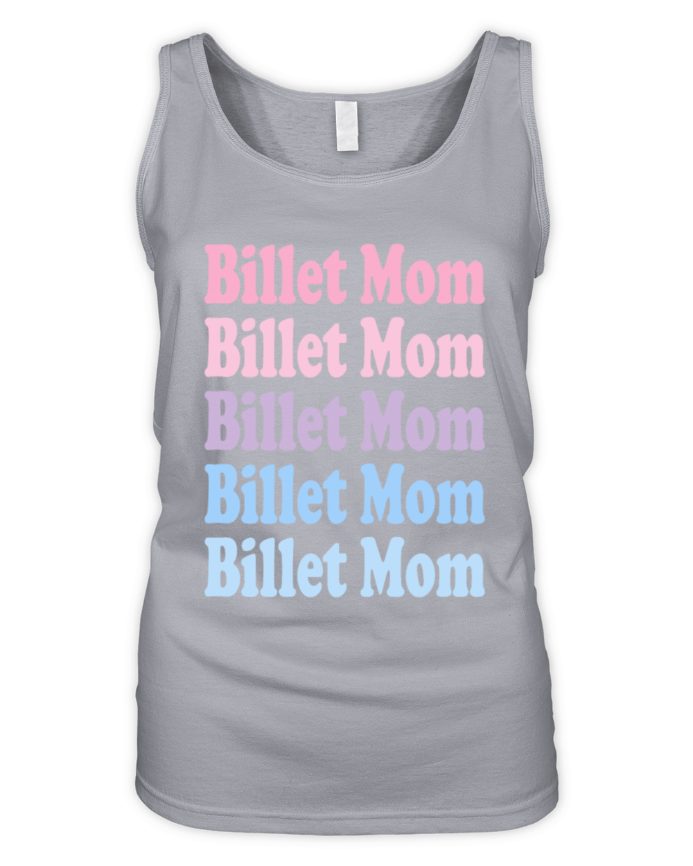 Billet Mom Repeat pastel Organic Women's Tank Top
