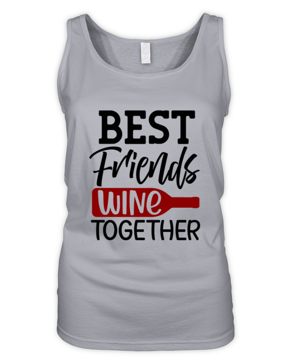 Best Friends Wine Together Organic Women's Tank Top