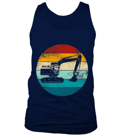 Excavator Retro Style Vintage Construction Worker Tank Top Unisex