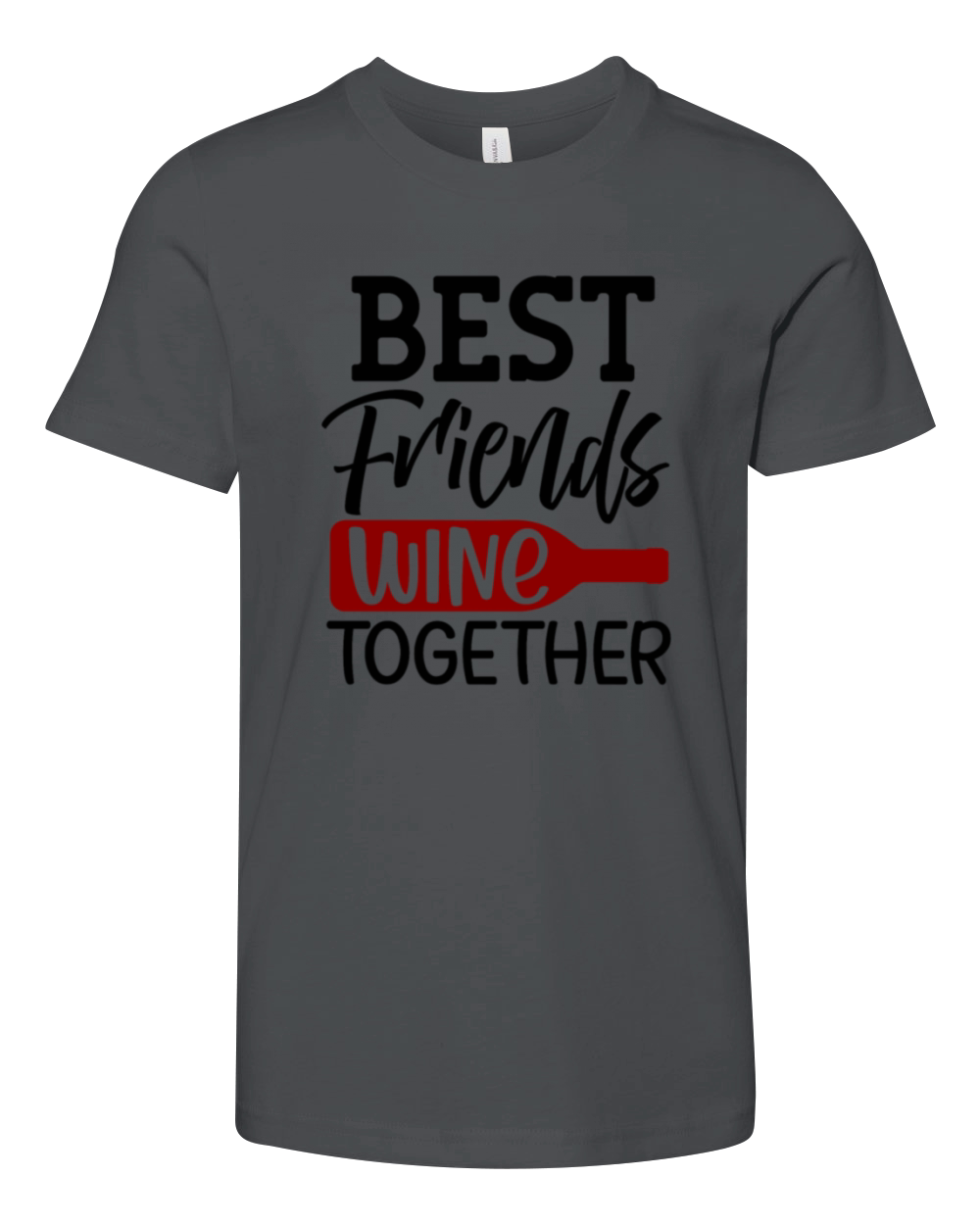 Best Friends Wine Together Youth Unisex Jersey Tee