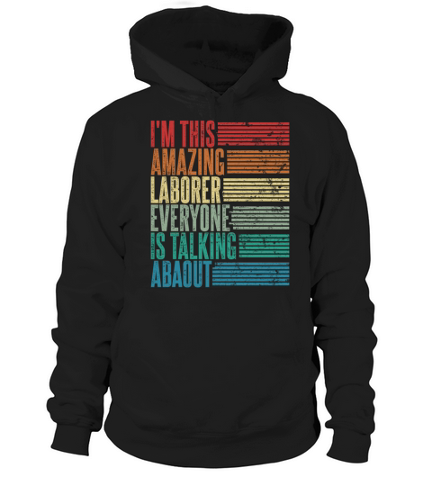 Vintage Laborer Profession Gift Retro Hoodie Unisex