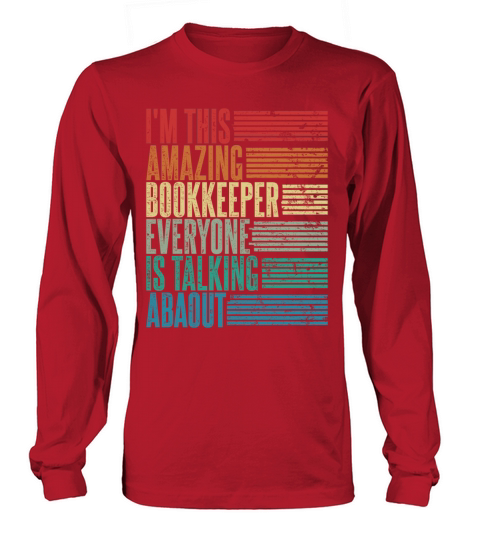 Vintage Bookkeeper Profession Gift Retro Long sleeved Unisex