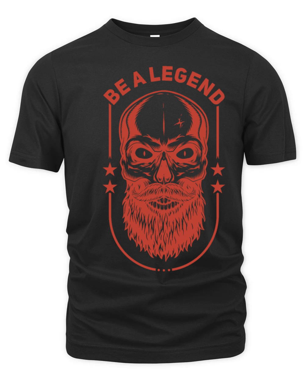 Be A Legend Funny Skull Organic Unisex T-shirt