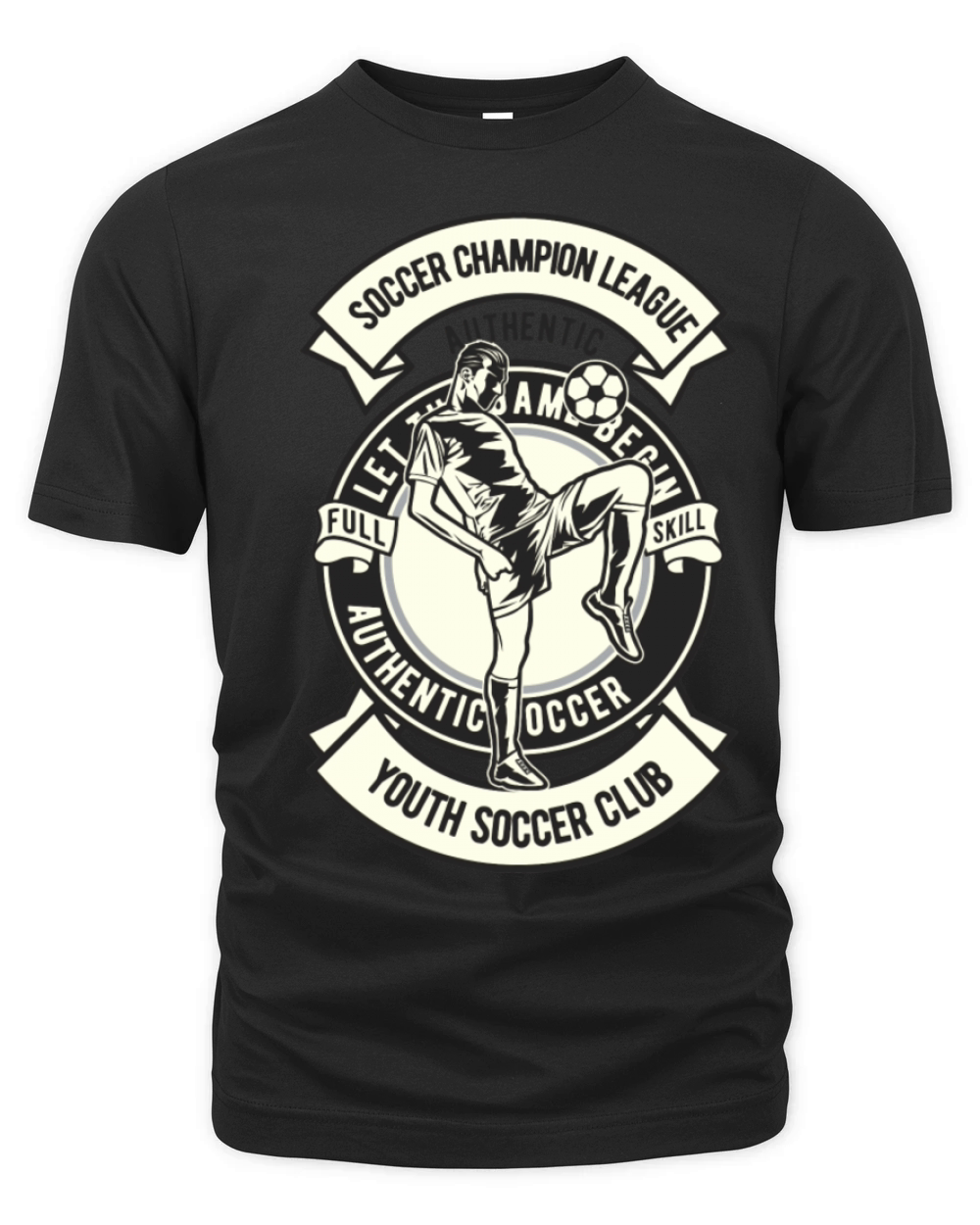 Soccer Champion League Vintage Retro Classic Organic Unisex T-shirt