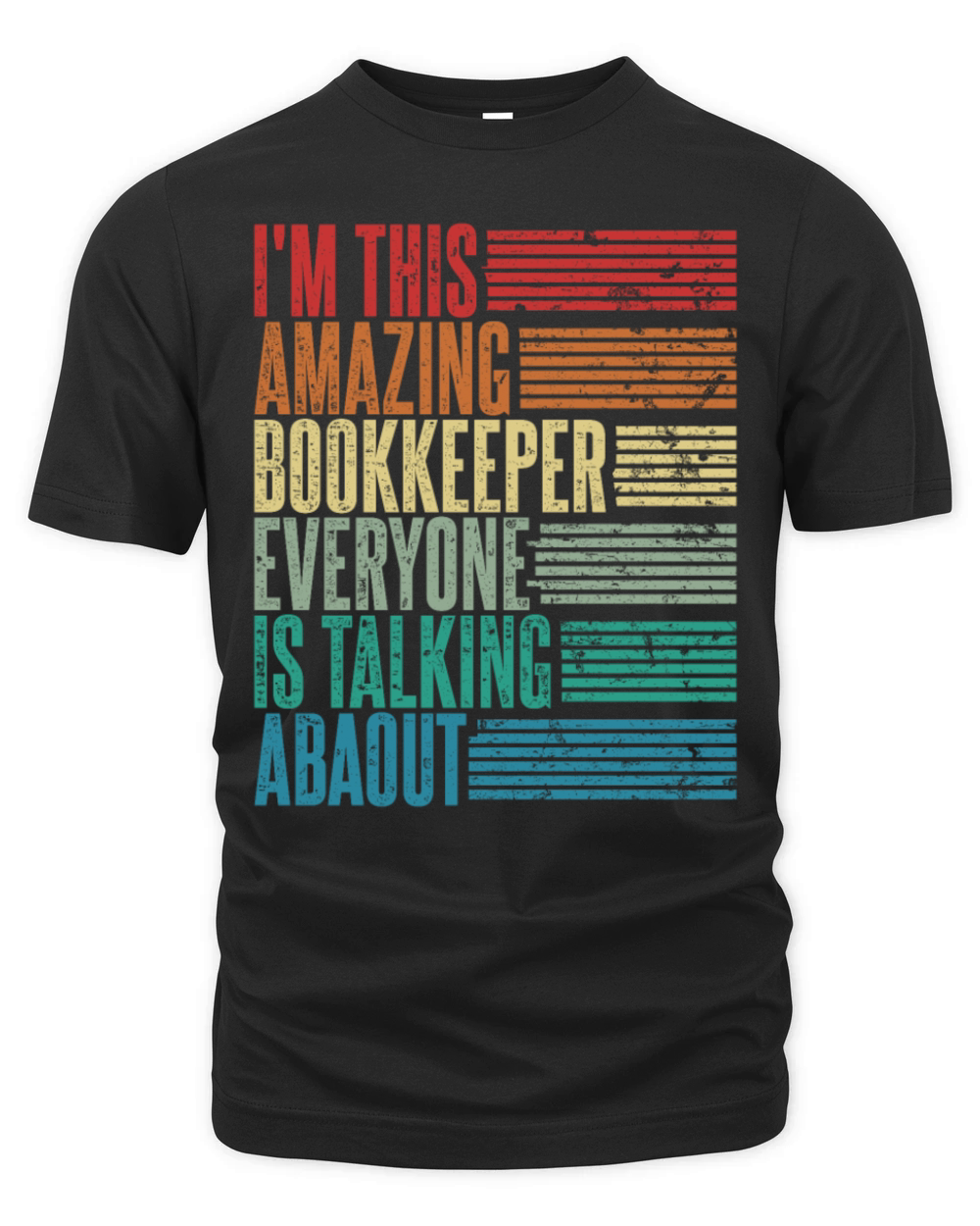 Vintage Bookkeeper Profession Gift Retro Organic Unisex T-shirt
