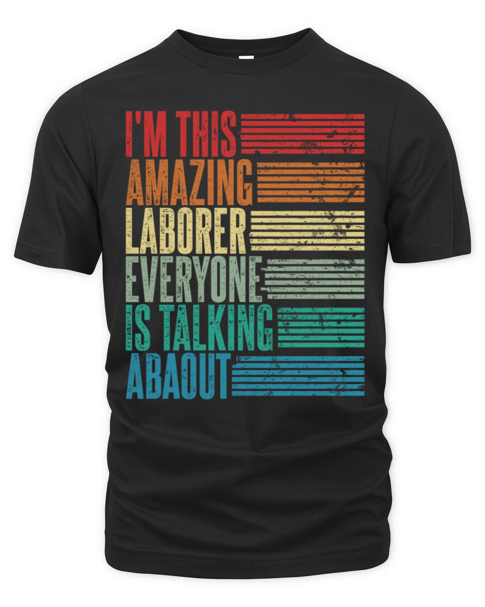 Vintage Laborer Profession Gift Retro Organic Unisex T-shirt