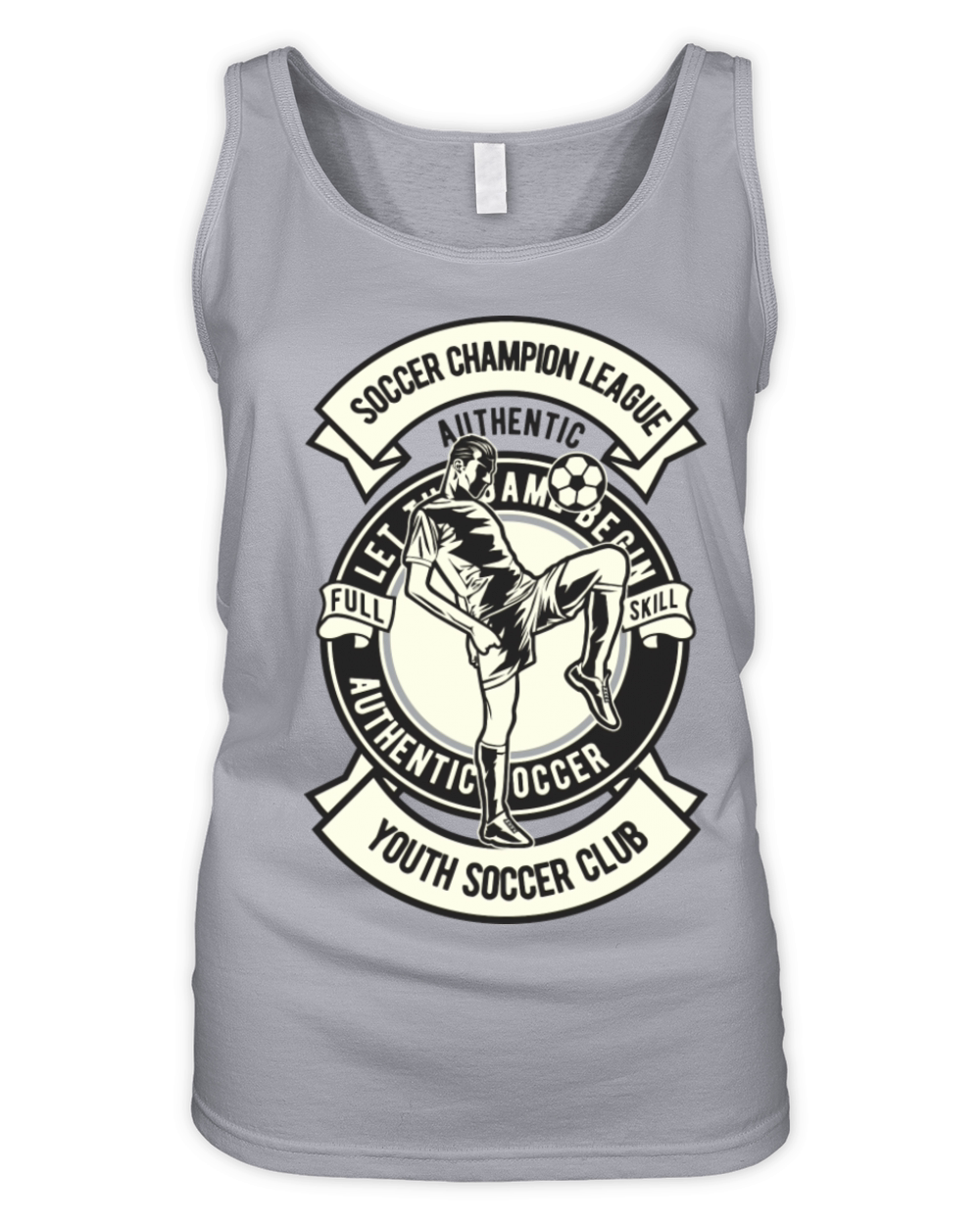 Soccer Champion League Vintage Retro Classic Organic Women's Tank Top