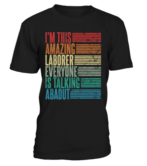 Vintage Laborer Profession Gift Retro T-Shirt Unisex