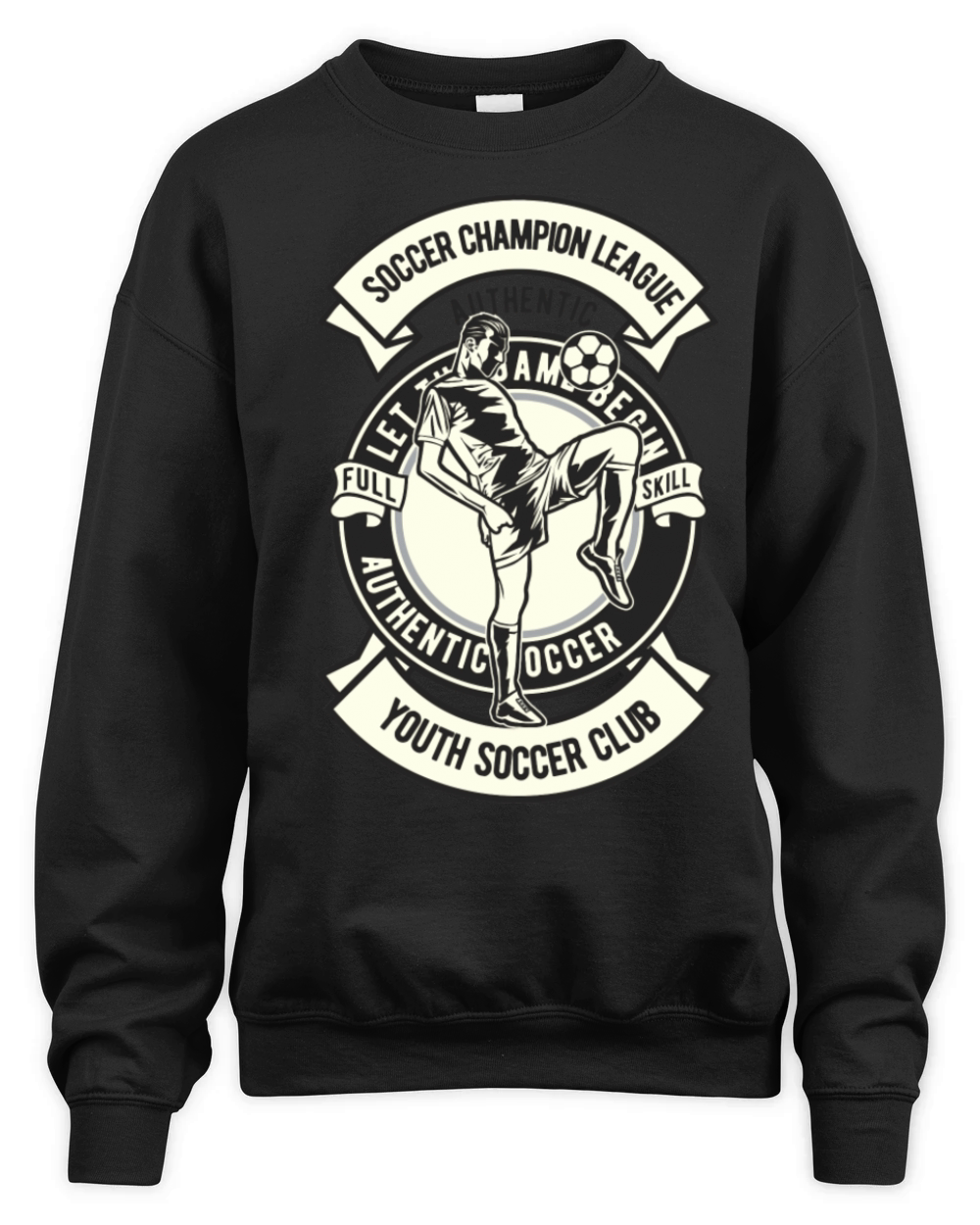 Soccer Champion League Vintage Retro Classic Unisex Premium Crewneck Sweatshirt