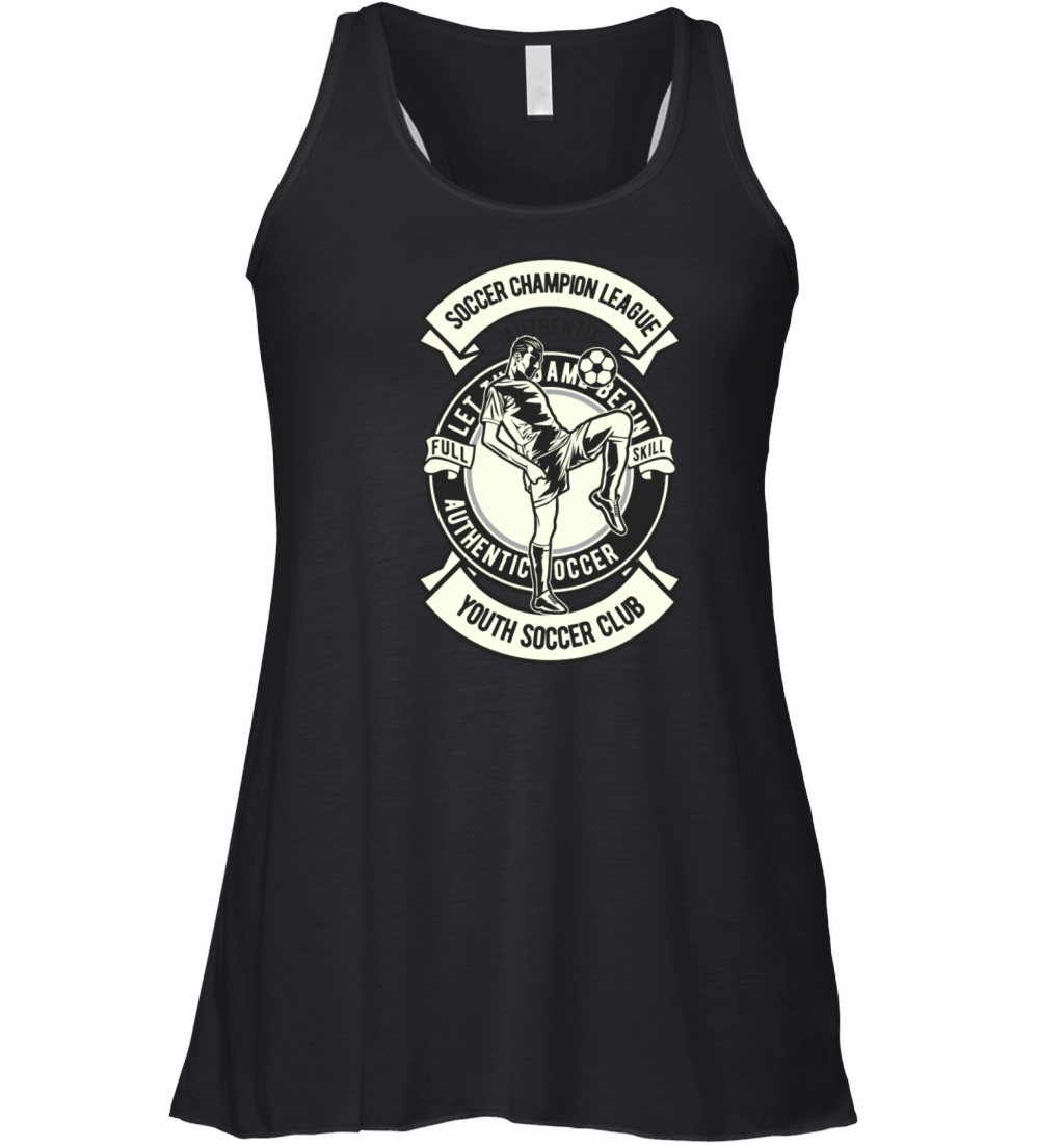 Soccer Champion League Vintage Retro Classic Women's Flowy Tank Top