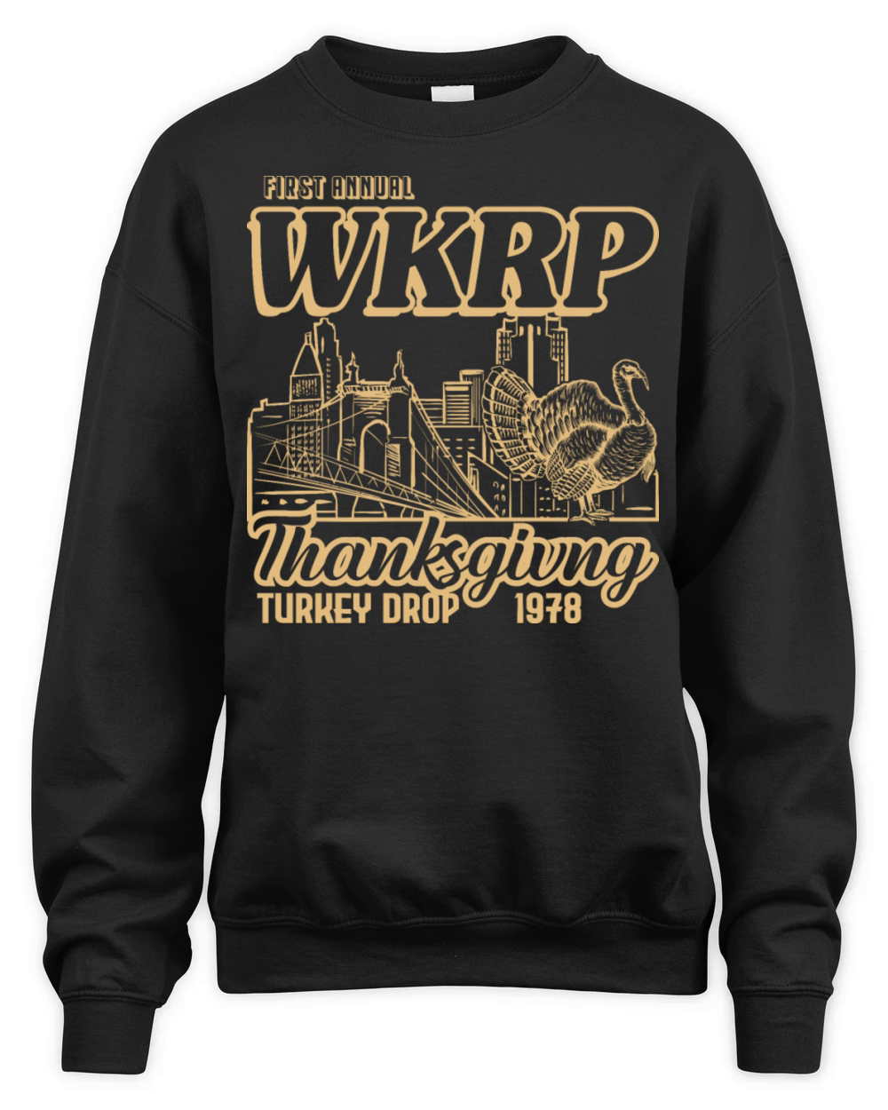 Thanksgiving Turkey Drop Cincinnati 1978 Vintage Unisex Premium Crewneck Sweatshirt