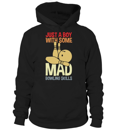 Funny Bowling Boy Hoodie Unisex