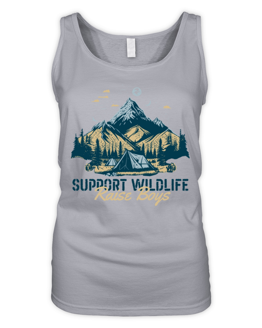 Mom Of Boys Support Wildlife Raise Boys Family Organic Women's Tank Top