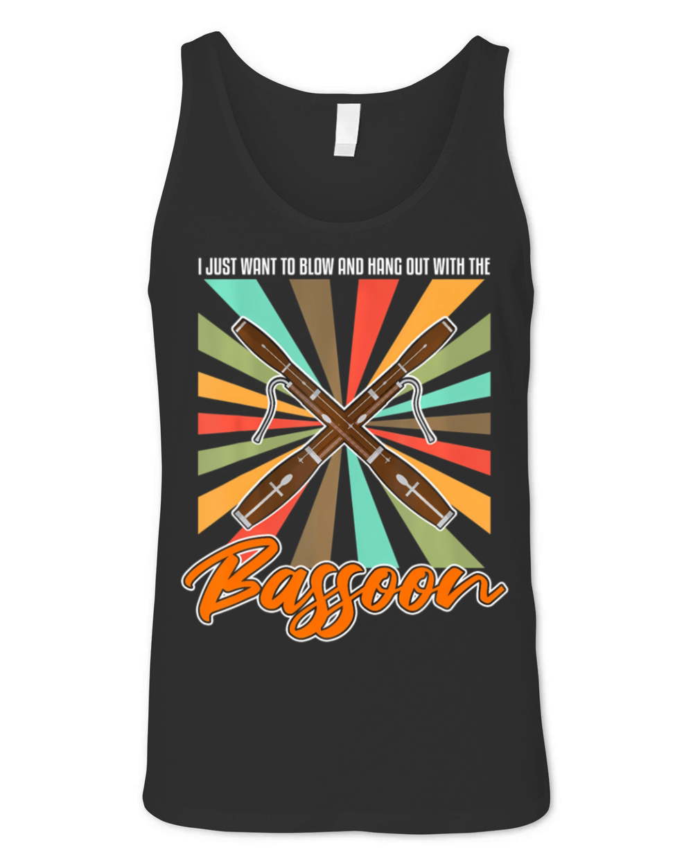 Bassoon Orchesta Quote for Bassoon Player Unisex Jersey Tank